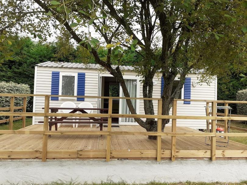 Les Mobile Home De Kerroyal Garlan Buitenkant foto